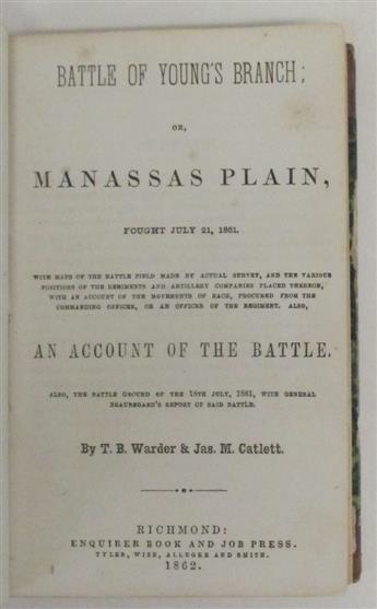 (CIVIL WAR--CONFEDERATE.) Group of 3 Confederate histories of the war.